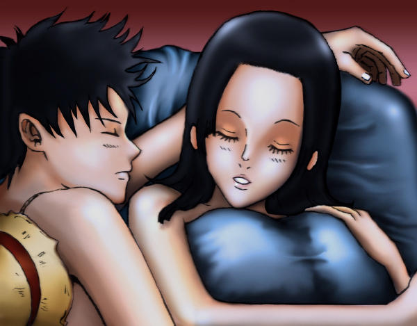 One Ch 2 Luffy Hancock By Djhermo On Deviantart
