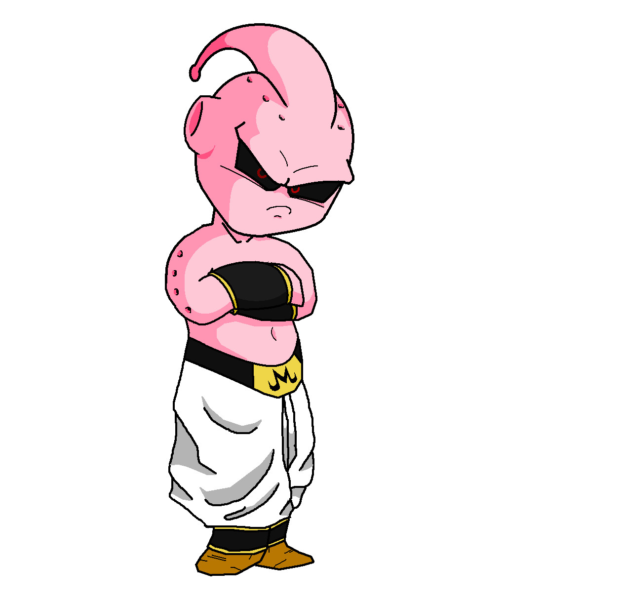 Kid Buu Mastered - Child of Piccolo (smile) by PlusUltraManOfficial on  DeviantArt