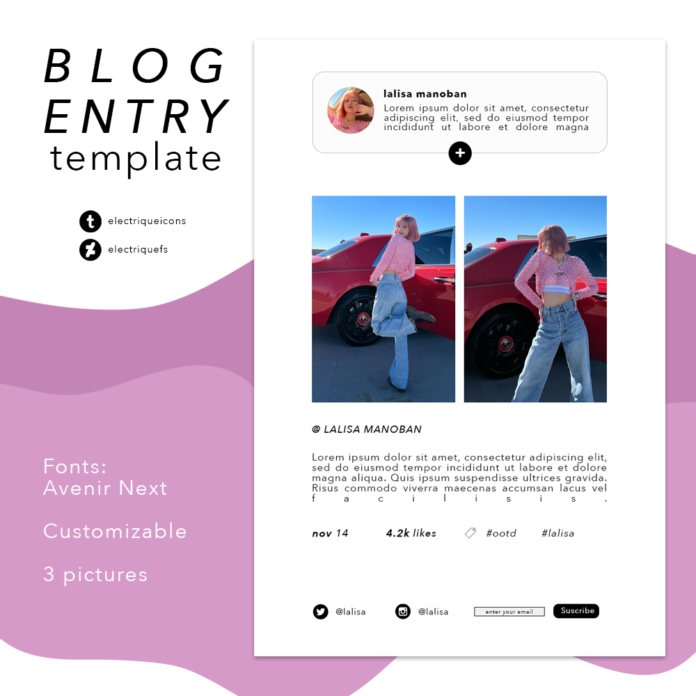 #03 BLOG ENTRY TEMPLATE by electriquefs on DeviantArt