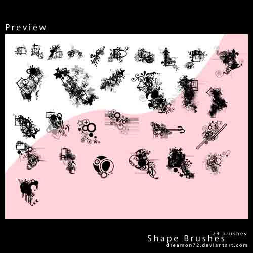 Dreamon72 Shape brushes by Kowaresou on DeviantArt