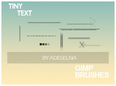 Tiny text brushes