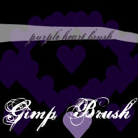 Purple Heart - Gimp Brush