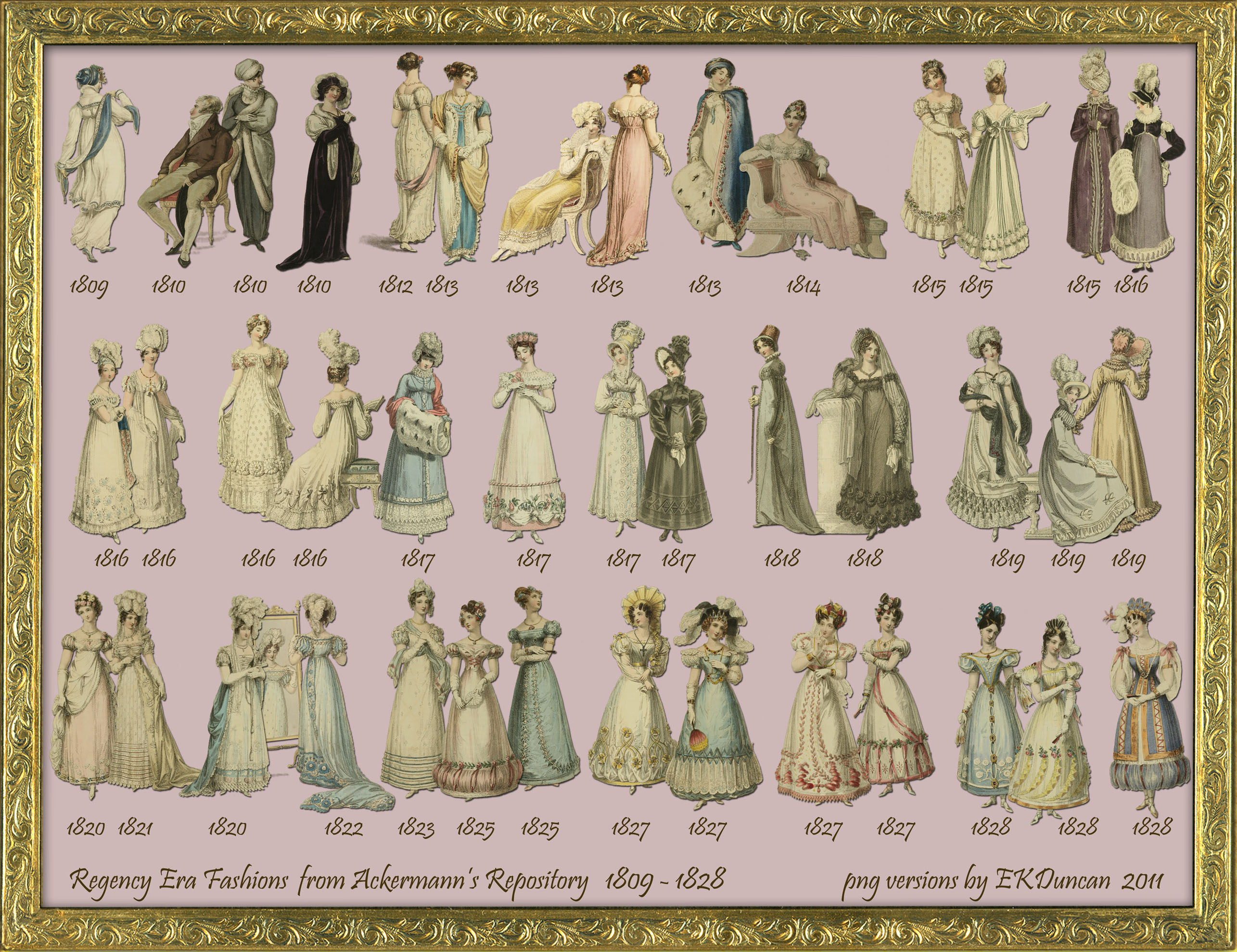 41 Regency Fashion 1809-1828 png by EKDuncan