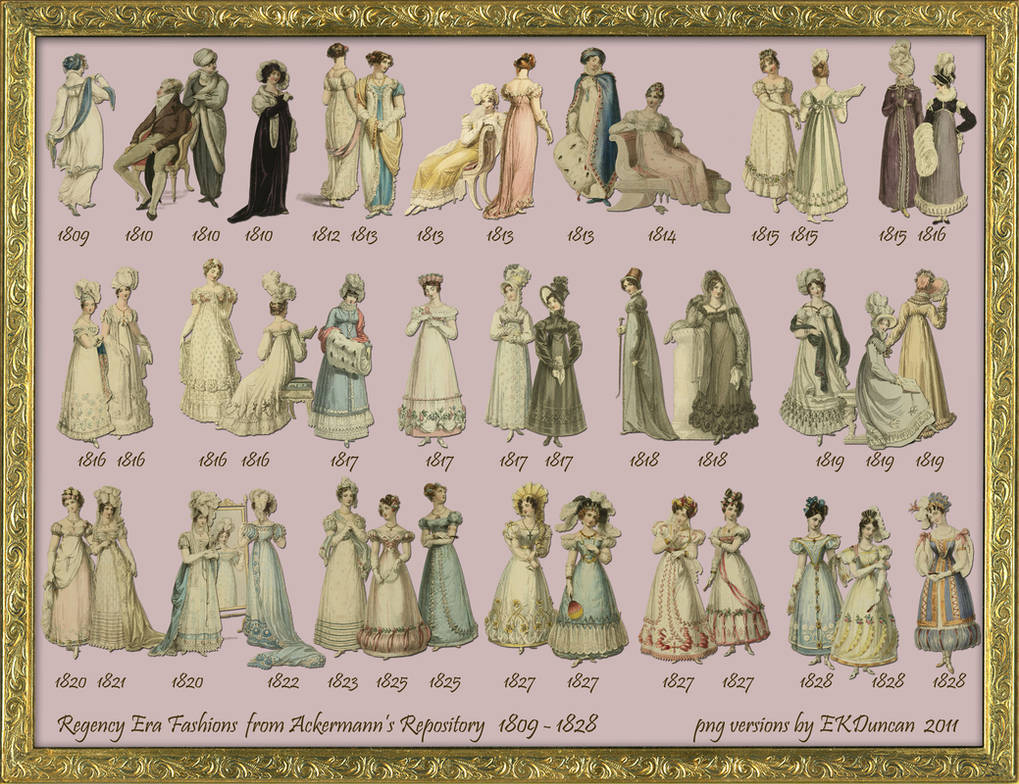 41 Regency Fashion 1809-1828 png by EKDuncan by EveyD