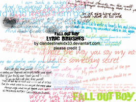 16 Fall Out Boy lyric Brushes.