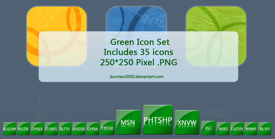 Green Icon Set by burmaci2000 on DeviantArt