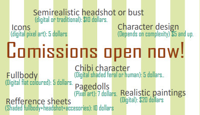 Comissions open!