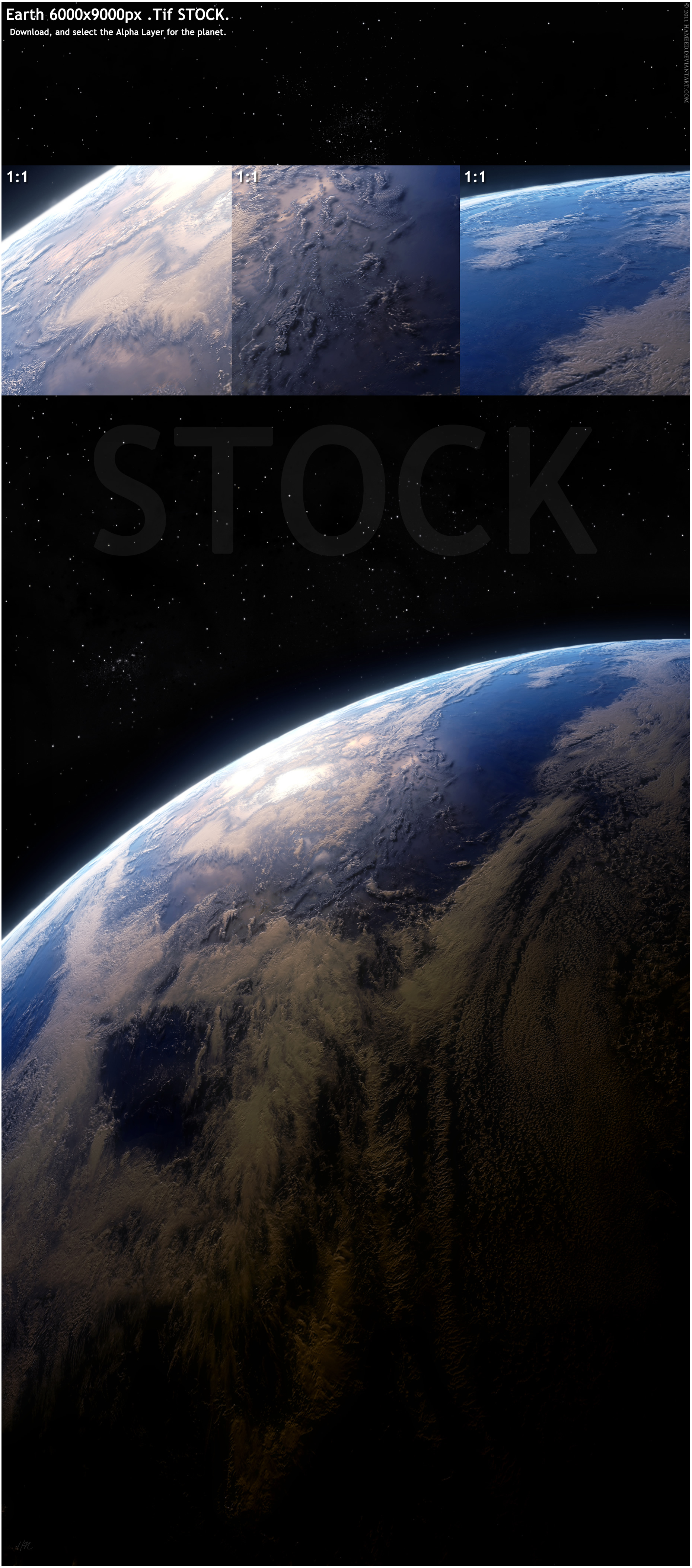 Earth 6000x9000px Stock