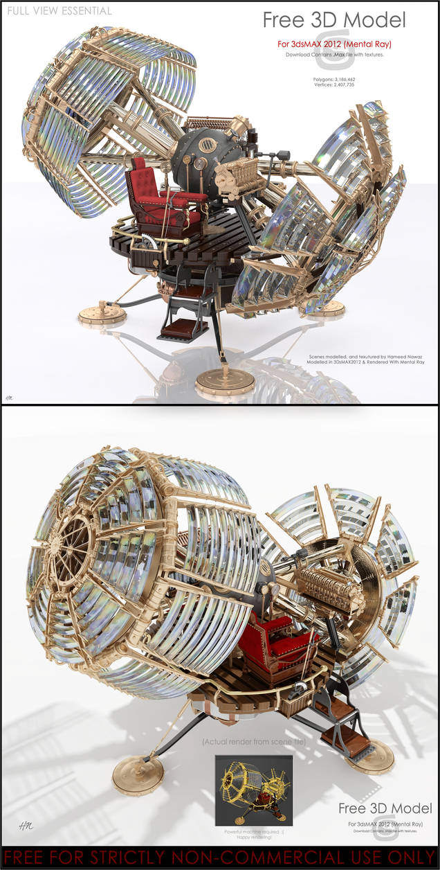 Time Machine 3d Model For 3dsmax2012 Mentalray By Hameed On Deviantart