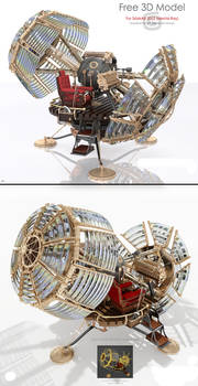 Time Machine 3D Model for 3DsMAX2012/MentalRAY