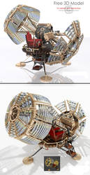 Time Machine 3D Model for 3DsMAX2012/MentalRAY