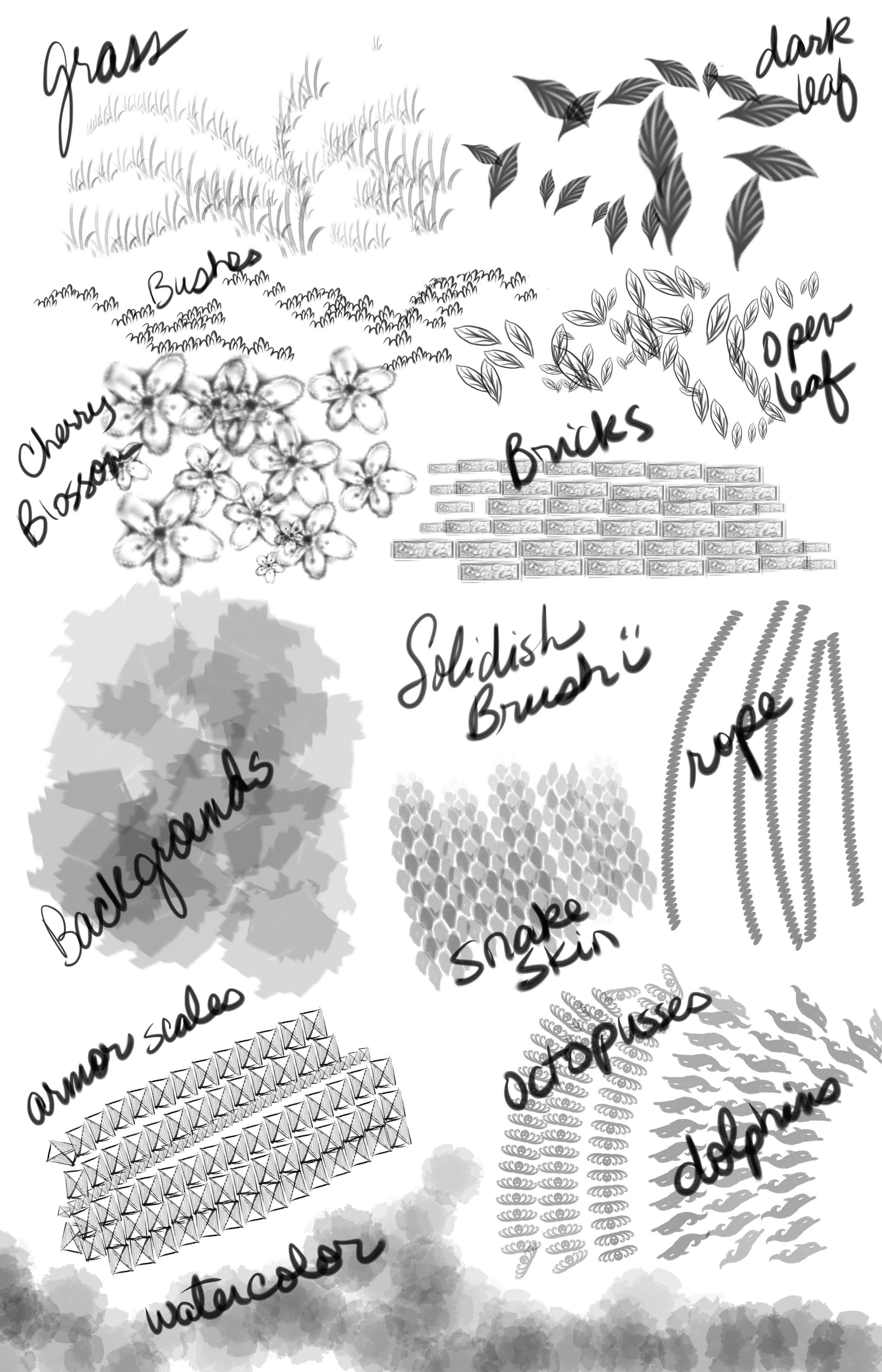 Sketchbook Set – Photoshop Brushes