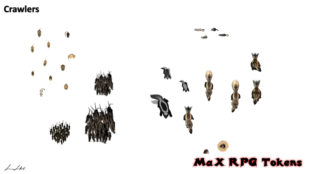 MaX RPG Token Pack - Crawlers by Milosh--Andrich on DeviantArt