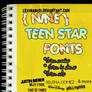 9 Teen Star Fonts