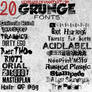 20 GRUNGE FONTS