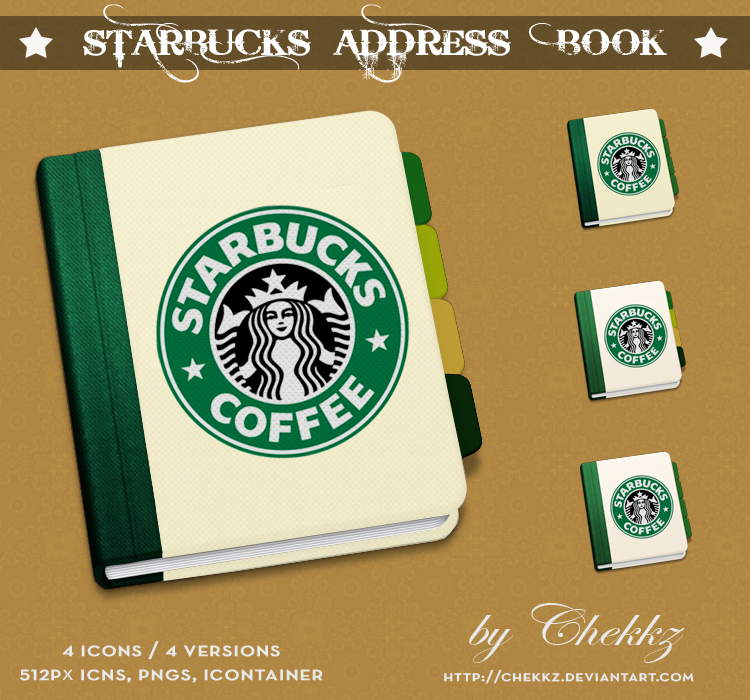 Starbucks Address Book xD