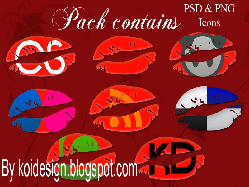 8  Kiss Social  icons