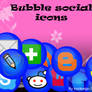 bubble social icons