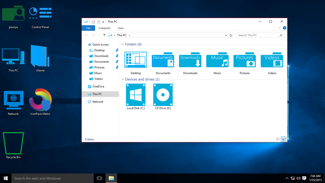 Metro IconPack for Win10