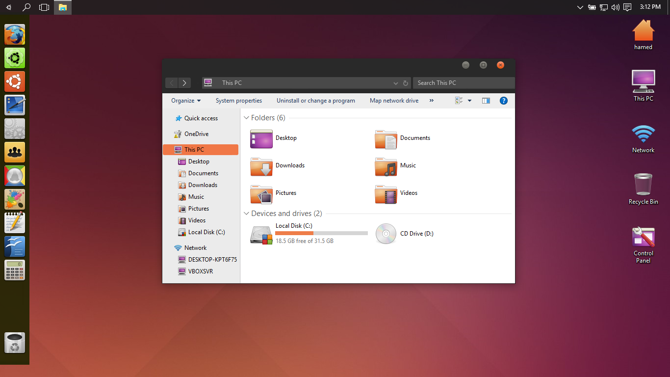 Ubuntu theme for Win10