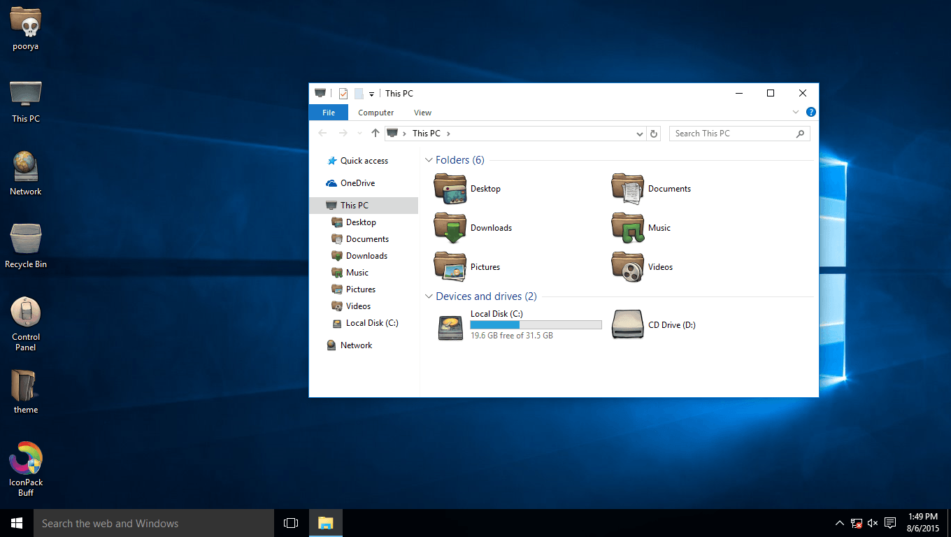 Buff IconPack for Win10