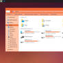 Ubuntu Orange theme for Win10