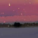 Snow and Sunset -in progress-