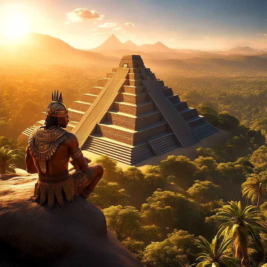 Contemplating his aztec empire by DanRockstreet on DeviantArt