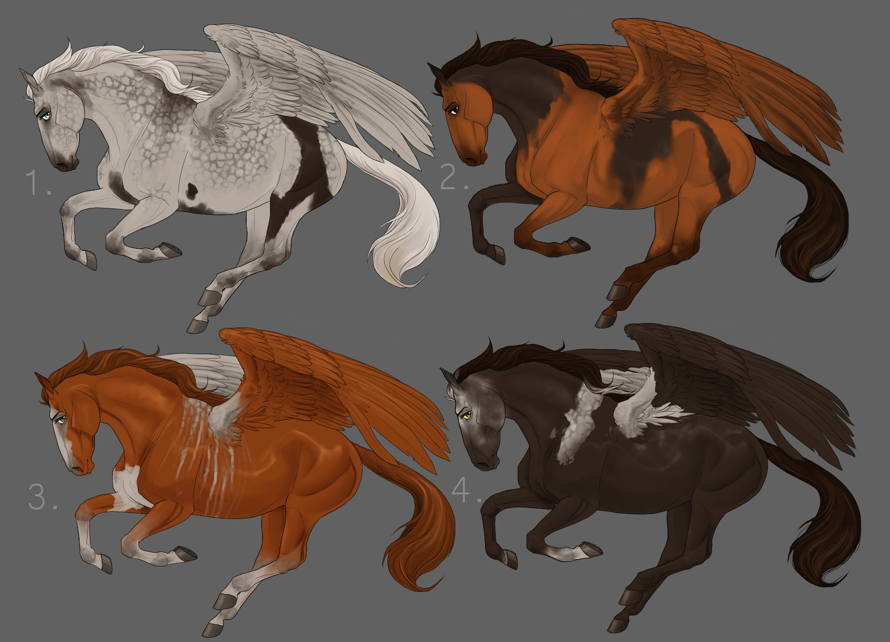 Somatic Pegasus Adopts by etriers on DeviantArt