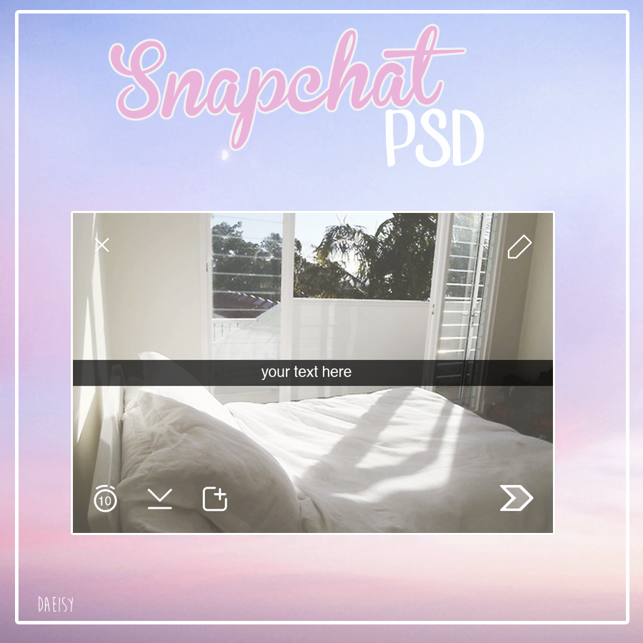 Snapchat Template PSD