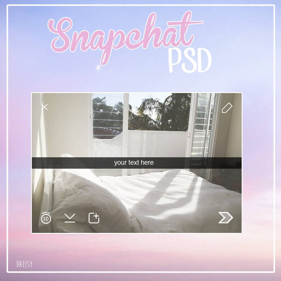 Snapchat Template PSD by daeisy on DeviantArt