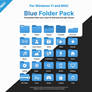FREE Windows 11 / MAC Blue Folder Icon Pack!