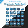 FREE Windows 11 / MAC Midnight Folder Icon Pack!