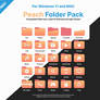 FREE Windows 11 / MAC Peach Folder Icon Pack!