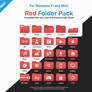 FREE Windows 11 / MAC Red Folder Icon Pack!