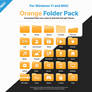FREE Windows 11 / MAC Orange Folder Pack Icons!