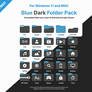 FREE Windows 11 / MAC Blue BLK Folder Pack Icons!