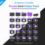 FREE Windows 11 / MAC Purple BLK Folder Pack Icons