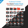 FREE Windows 11 / MAC Red BLK Folder Pack Icons!