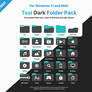 FREE Windows 11 / MAC Teal BLK Folder Pack Icons!