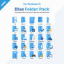 FREE Windows 10 Blue Folder Icon Pack!