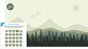 FREE Forest Icon and Wallpaper Bundle Set 1