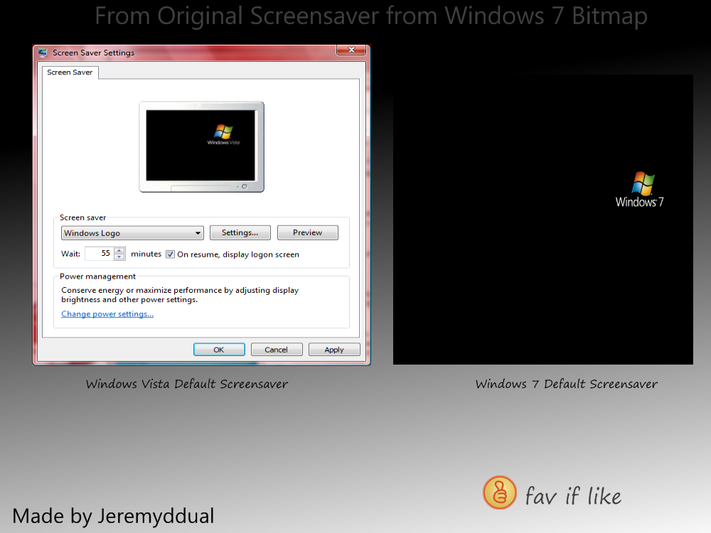 Windows7 Screensaver For vista