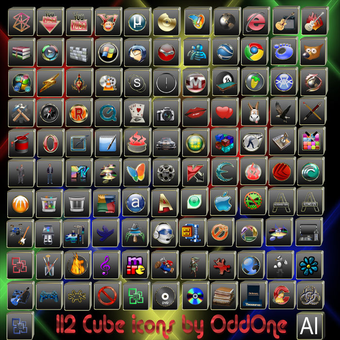 112 Cube icons by 0dd0ne on DeviantArt