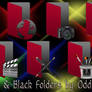 Folders Red-Black Theme