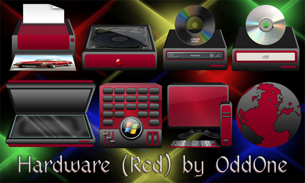Hardware Red-Black Theme by 0dd0ne on DeviantArt