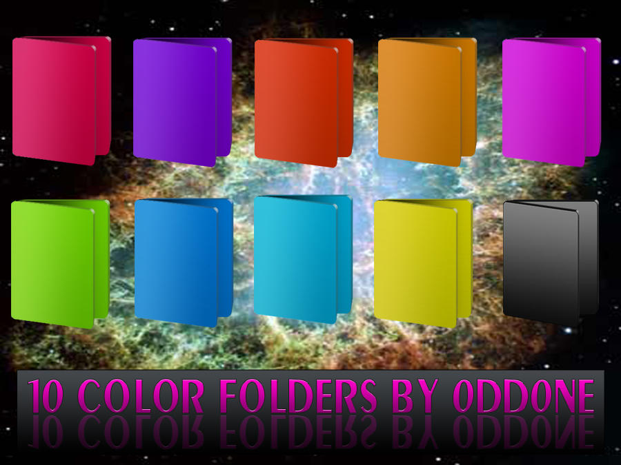 10 Color Folders by 0dd0ne on DeviantArt