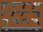 12 Gun Icons