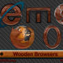 Wooden Browser Icons