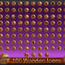 100 Wooden Icons